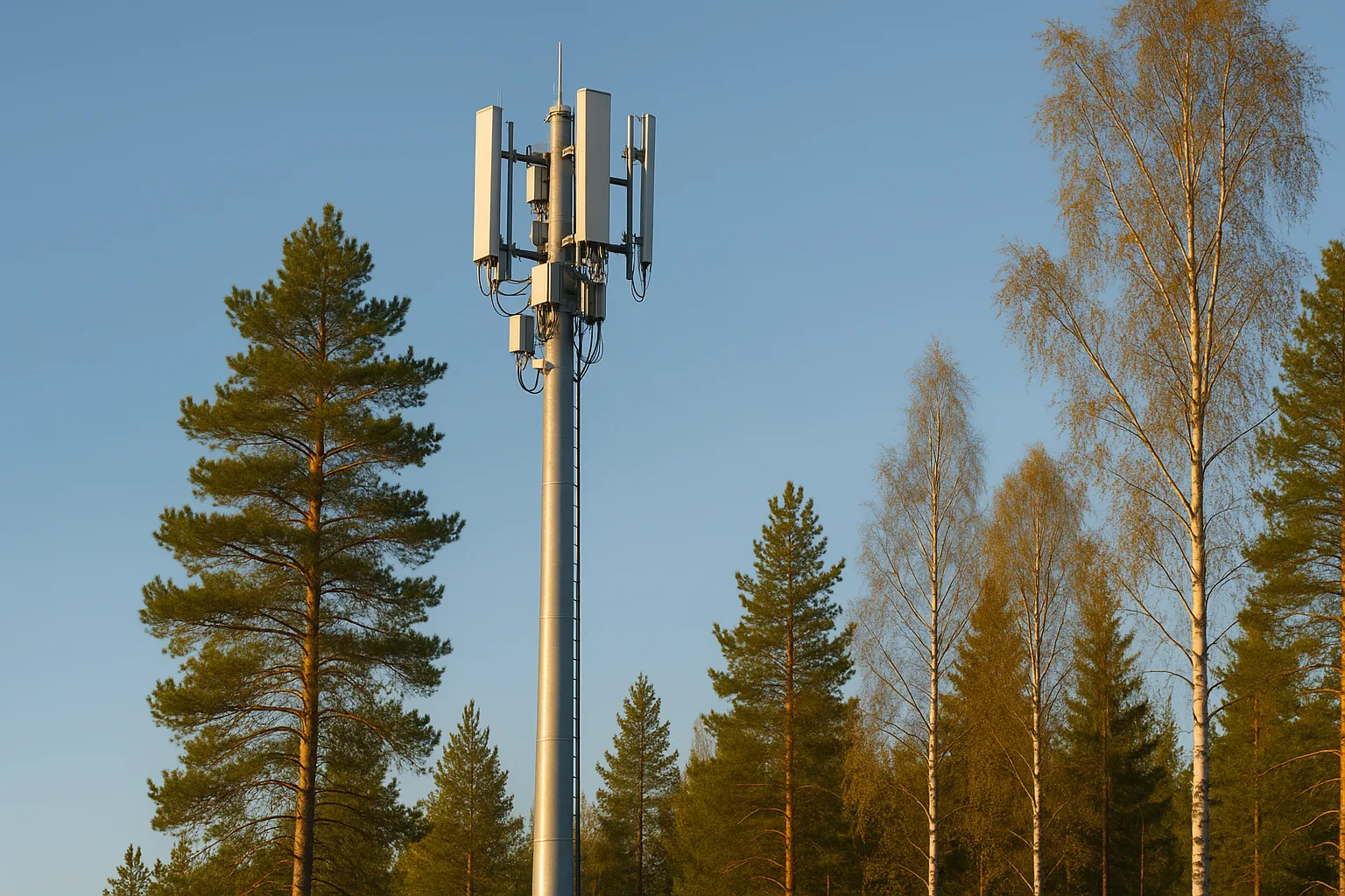 5G-mast i svensk skog